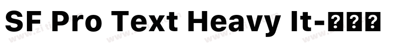 SF Pro Text Heavy It字体转换